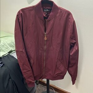 Ever Forward Maroon Bomber Jacket